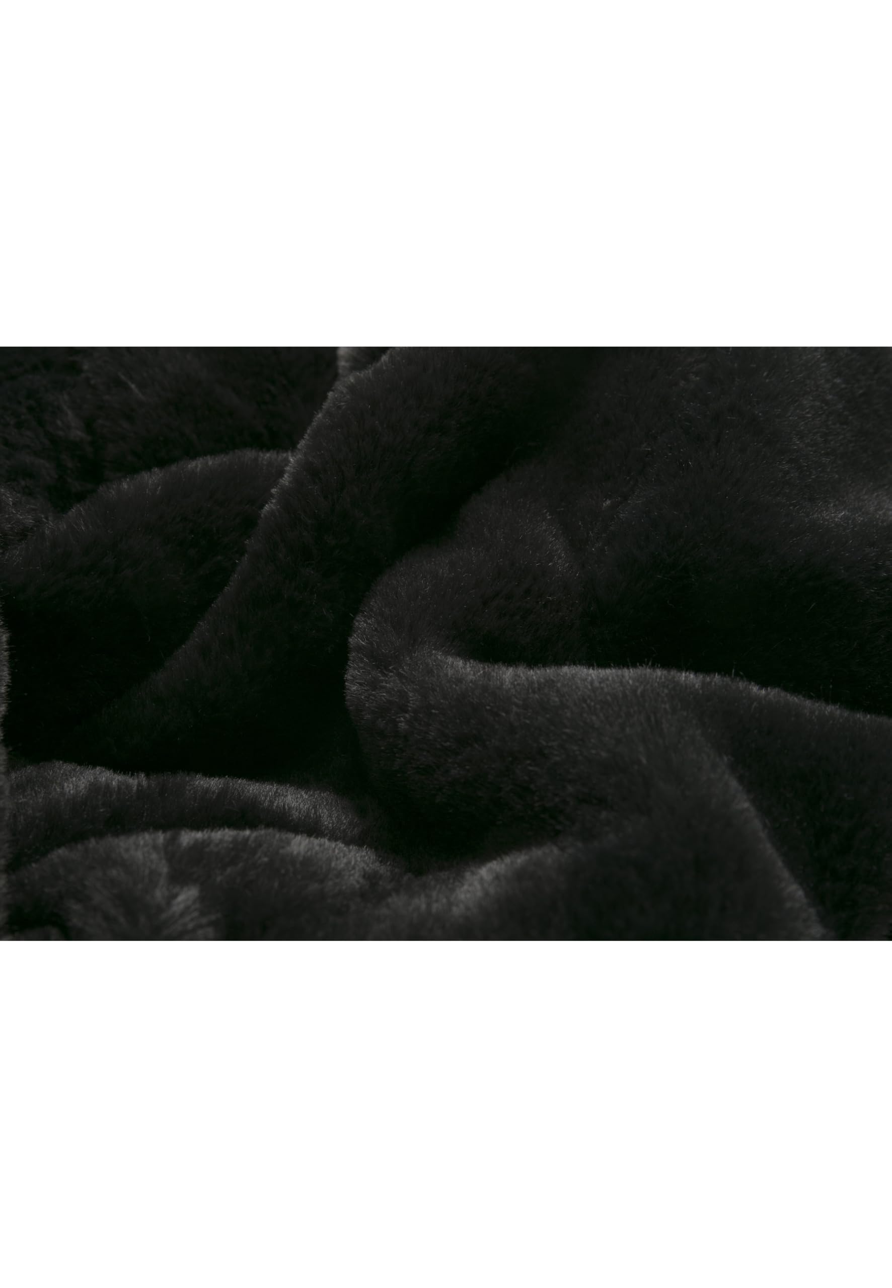 Urban Classics Damski p?aszcz z kapturem z imitacji futra królika, damski p?aszcz z kapturem i kieszeniami bocznymi, dost?pny w wielu kolorach, rozmiary XS - 5XL, czarny, L