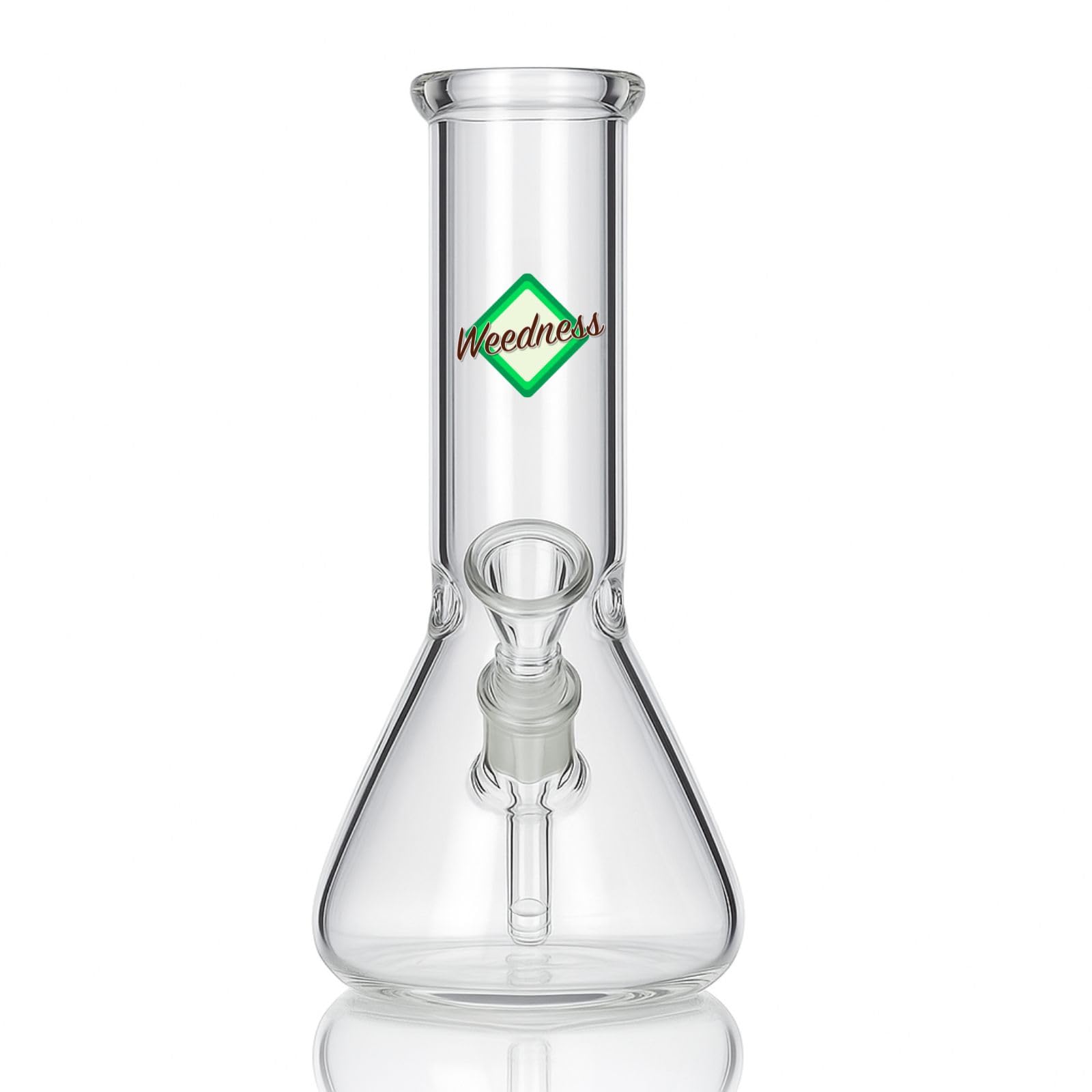 Weedness Bong en Verre avec Mallette 14,5 mm Fente Petit – Ensemble de Bong Complet avec Chillum Petit Mini Accessoires Pipe Coffret Cadeau