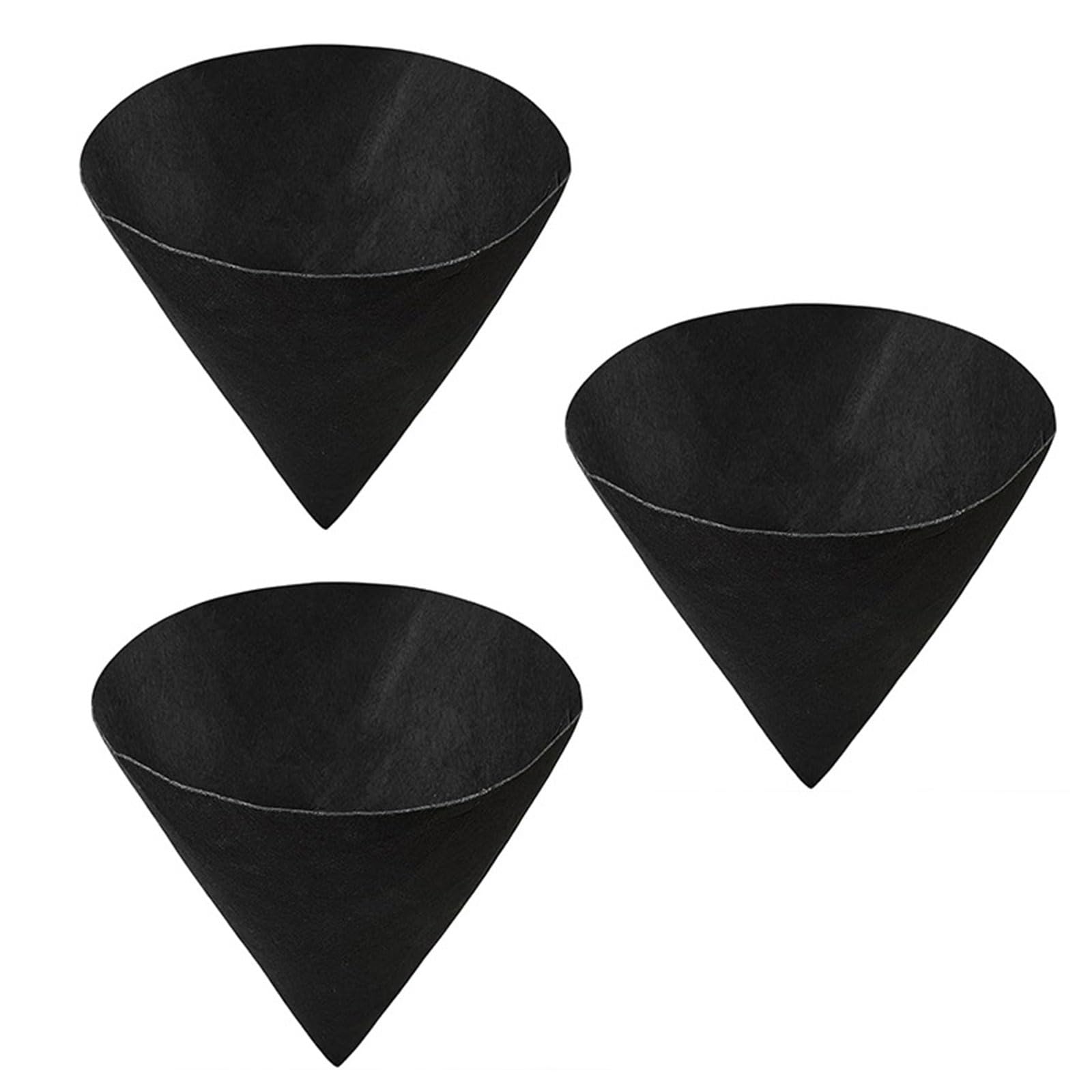 HZGFNBZ 3PCS Cone Shaped Hanging Basket Liners 12/14 / 16inch Planter for Plant Felt Flower Flower