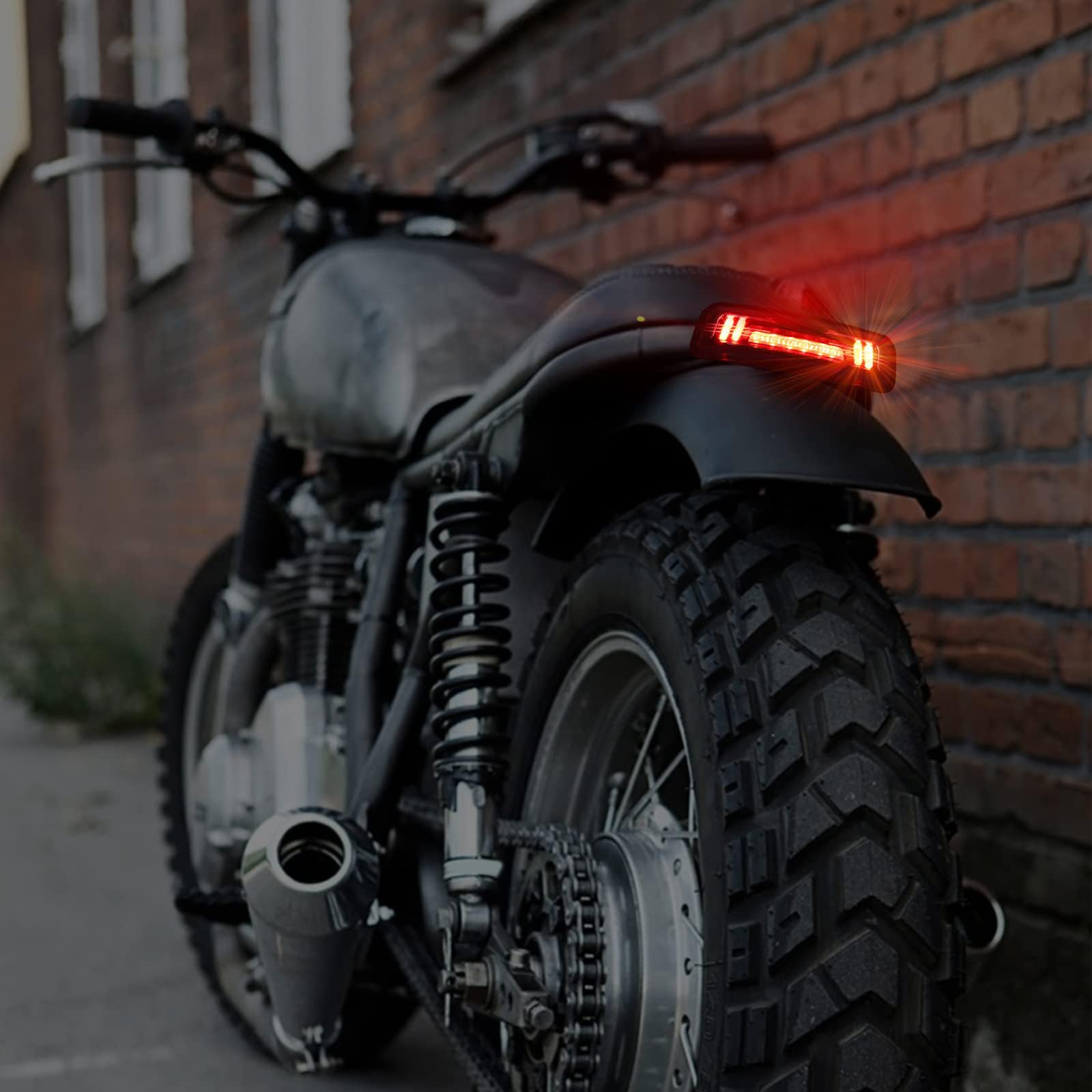 バイク用赤テールランプ ボルト固定 互換品】バイク テールランプ用 LEDバルブ 明るい 12V 汎用