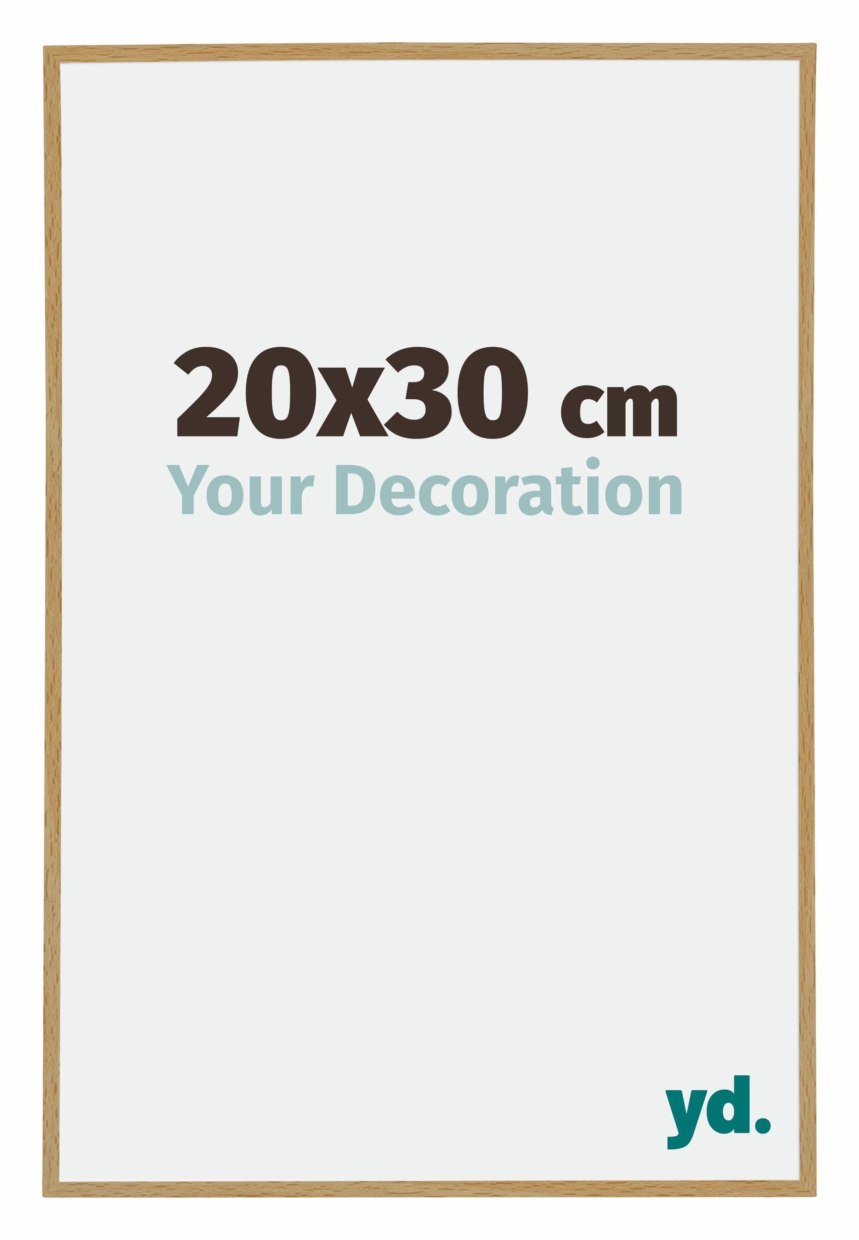 Your Decoration - Picture Frame 20x30 cm - Beech Light - Decorative Wall Frame in Plastic with Antireflection - Frame 20x30 - Evry