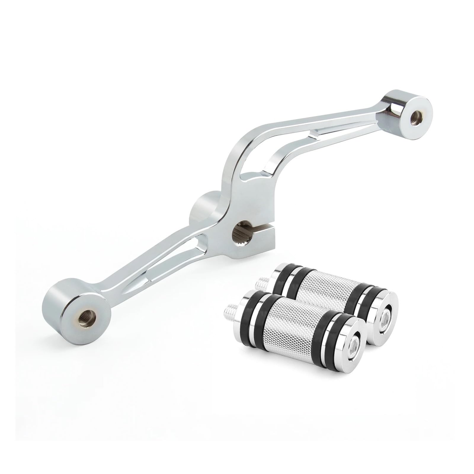 Syc27qp Chrome A Shift Pedal Lever Motorcycle Motorcycle Heel Toe Shift Lever Shifter Pegs For Sportster Xl883 Xl1200 Iron 883 Forty-Eight Seventy-Two Shifter Lever