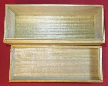 茶通箱と中次茶入 茶道具 茶通箱（さつうばこ） 三ツ入茶通箱 表流