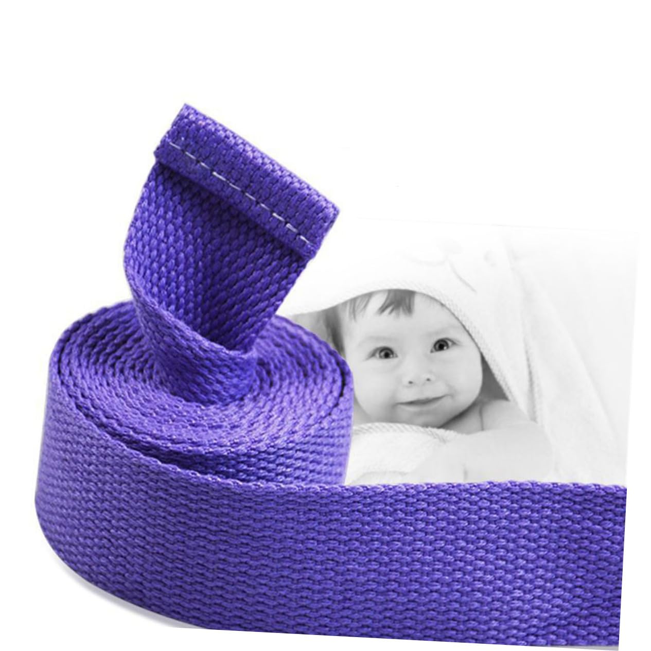 NAMOARLY 2Pcs Yoga Stretch Band Dark Purple Elastic Strap for Fitness Flexibility Shaping Durable Material Lightweight Exercise Equipment for Daily