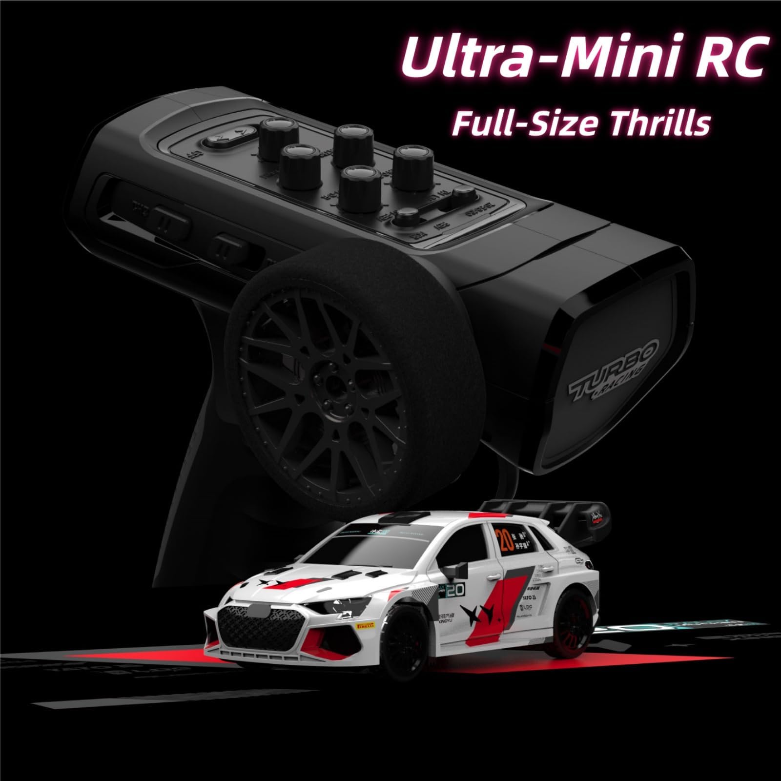 Amazon.com: FLYCOLOR Turbo Racing C78 1:76 Mini Drift RC Car