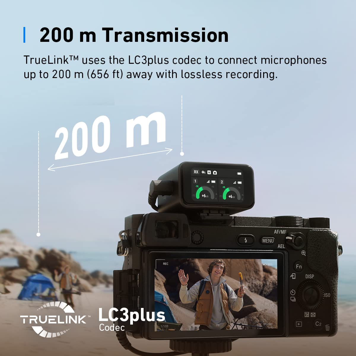 AnkerWork M650 microfono senza fili Lavalier, cancellazione professionale del rumore, copertina magnetica, acquirente a 2 canali, batteria da 15 K, vlog e live stream, non adatto per conferenze