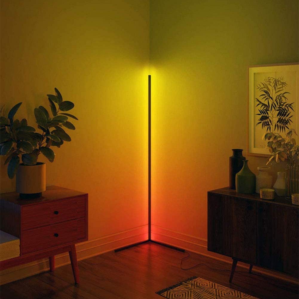 Amazon.co.jp: LEDコーナーフロアランプミニマリズムの色の変化