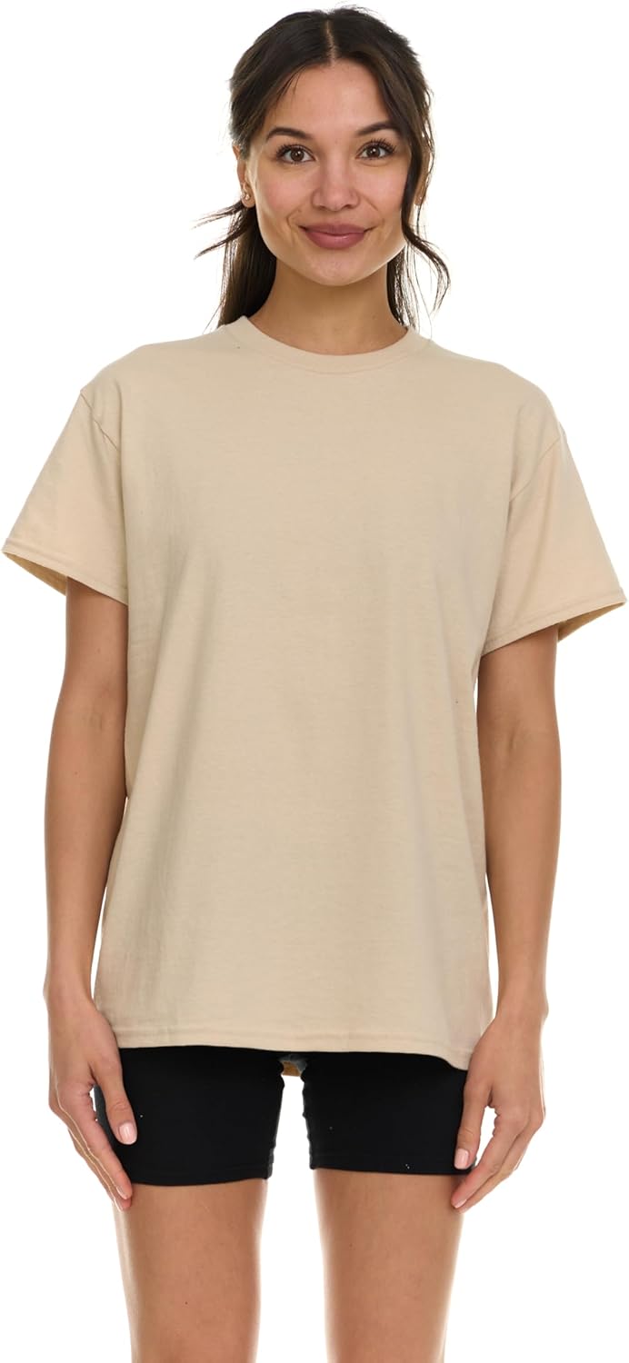 BILLIONHATS Womens Oversized T-Shirts, Crew Neck Short Sleeve Baggy Loose Tops Oversize Tees - Image 2