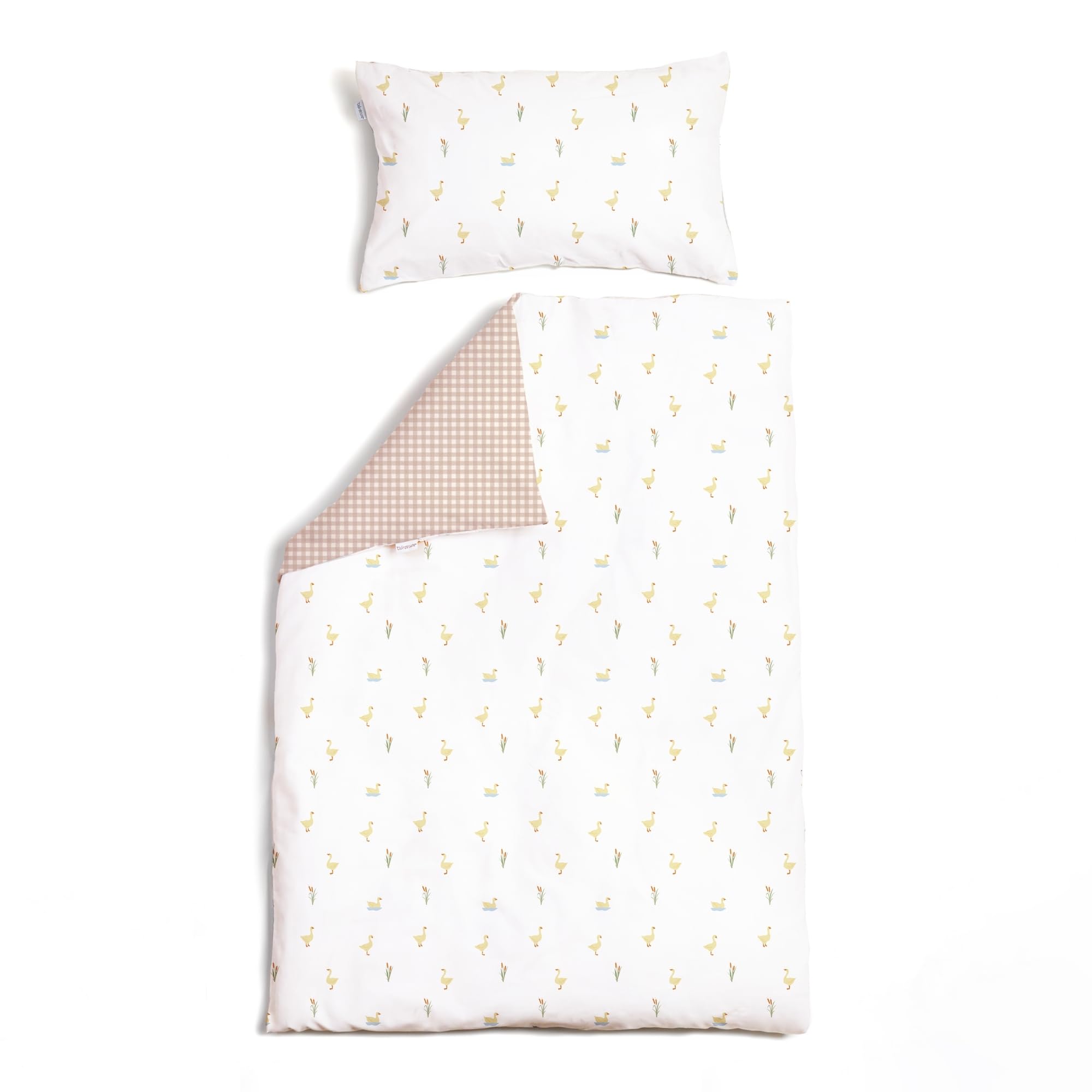 Clair de Lune Little Duckling Reversible Cot Bed Duvet Cover and Pillowcase Set 110 x 140 cm