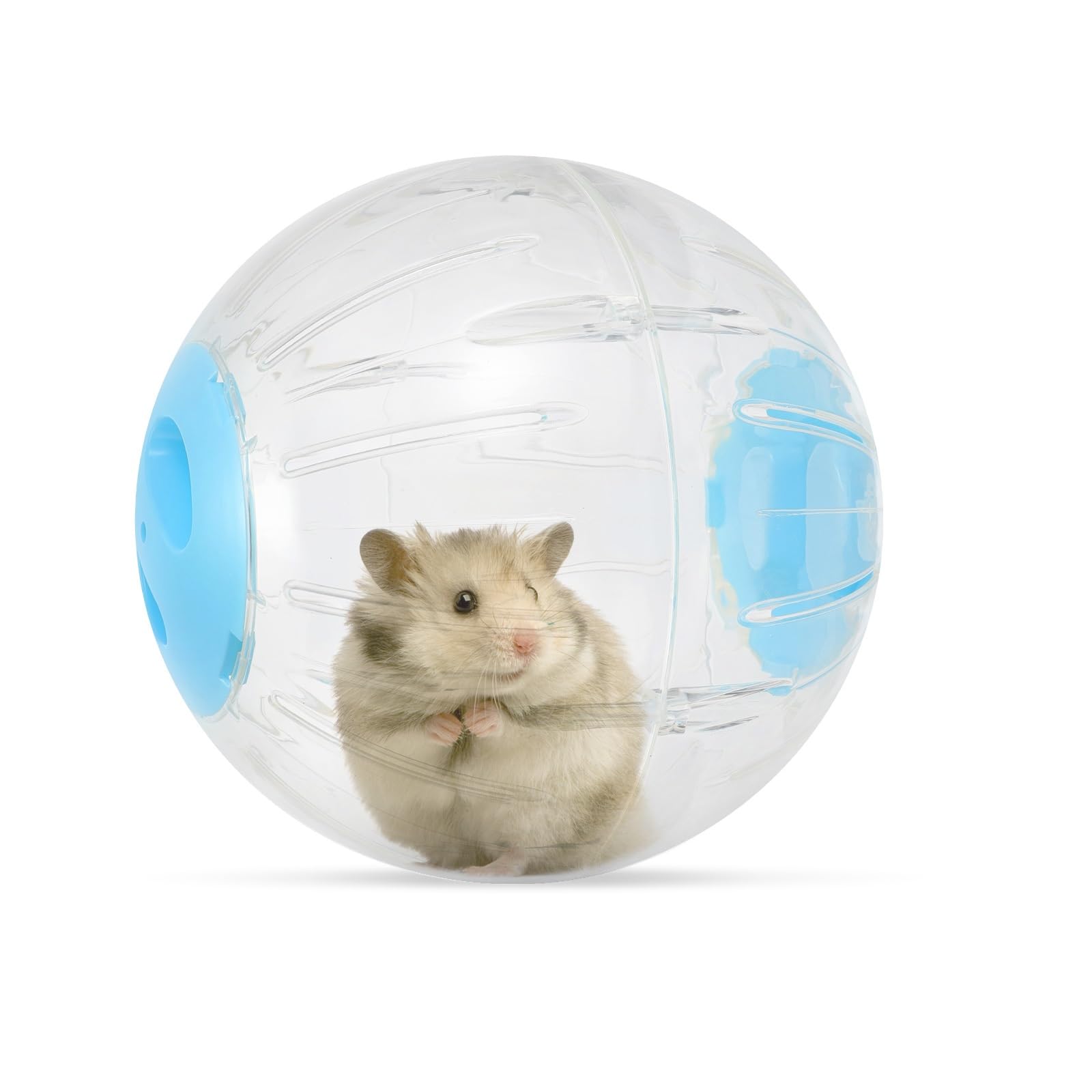Garneck Hamster Run-About 7.28 Inch Transparent Running Ball Pet Plaything Exercising Toy for Hamsters Mice Gerbils and Small Animals