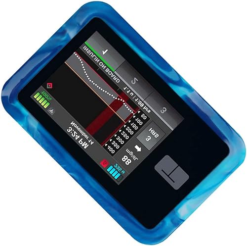 Nueva funda de silicona premium (no es necesario quitar la funda para reemplazar el cartucho) para bomba de insulina en tándem tSlim X2 (mezcla azul)