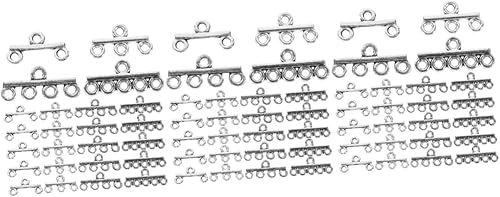 EXCEART 120 pulseras para dijes hechos a mano, collar magnético, componentes de araña, enlaces, conector de eslabones de joyería, collar, cierres de