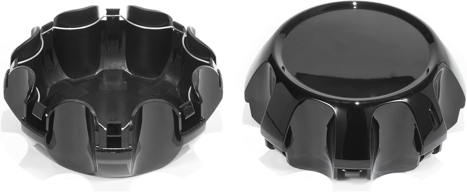 2Pcs Wheel Center Caps for 2021-2025 Silverado 2500 HD 3500 HD Wheel Rim 177.8mm(7in) Glossy Black Hub Cap, Replacement 84894347 84307949 84627944 Wheel Cover