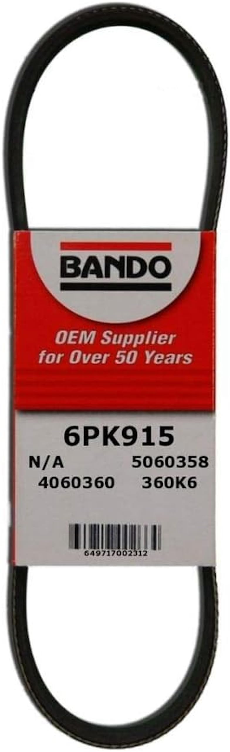 Bando USA 6PK915 OEM Quality Serpentine Belt