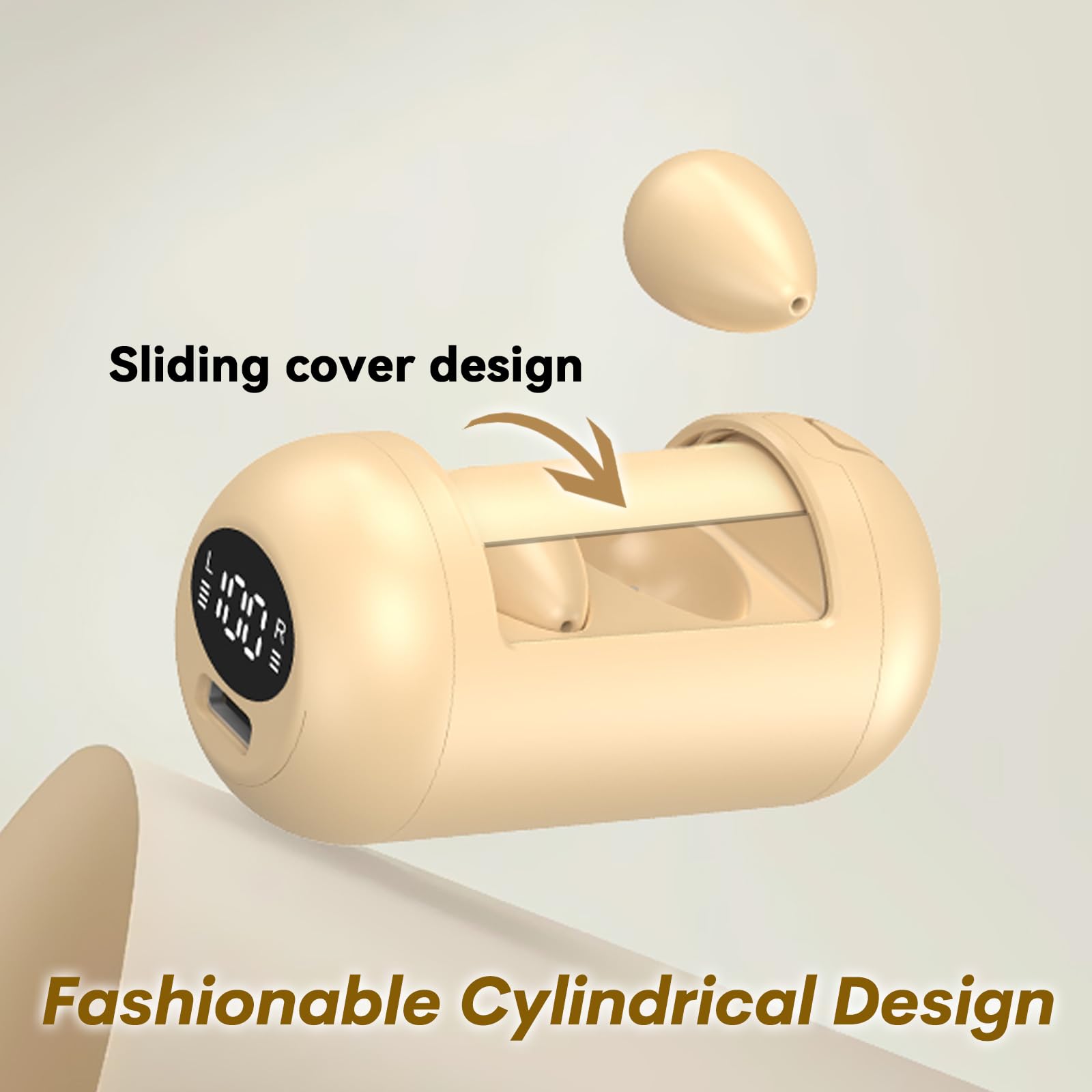 Auriculares invisibles pequeños y discretos ocultos para el trabajo, mini auriculares inalámbricos Bluetooth para orejas pequeñas, para dormir de lado, cómodos auriculares para mujeres que