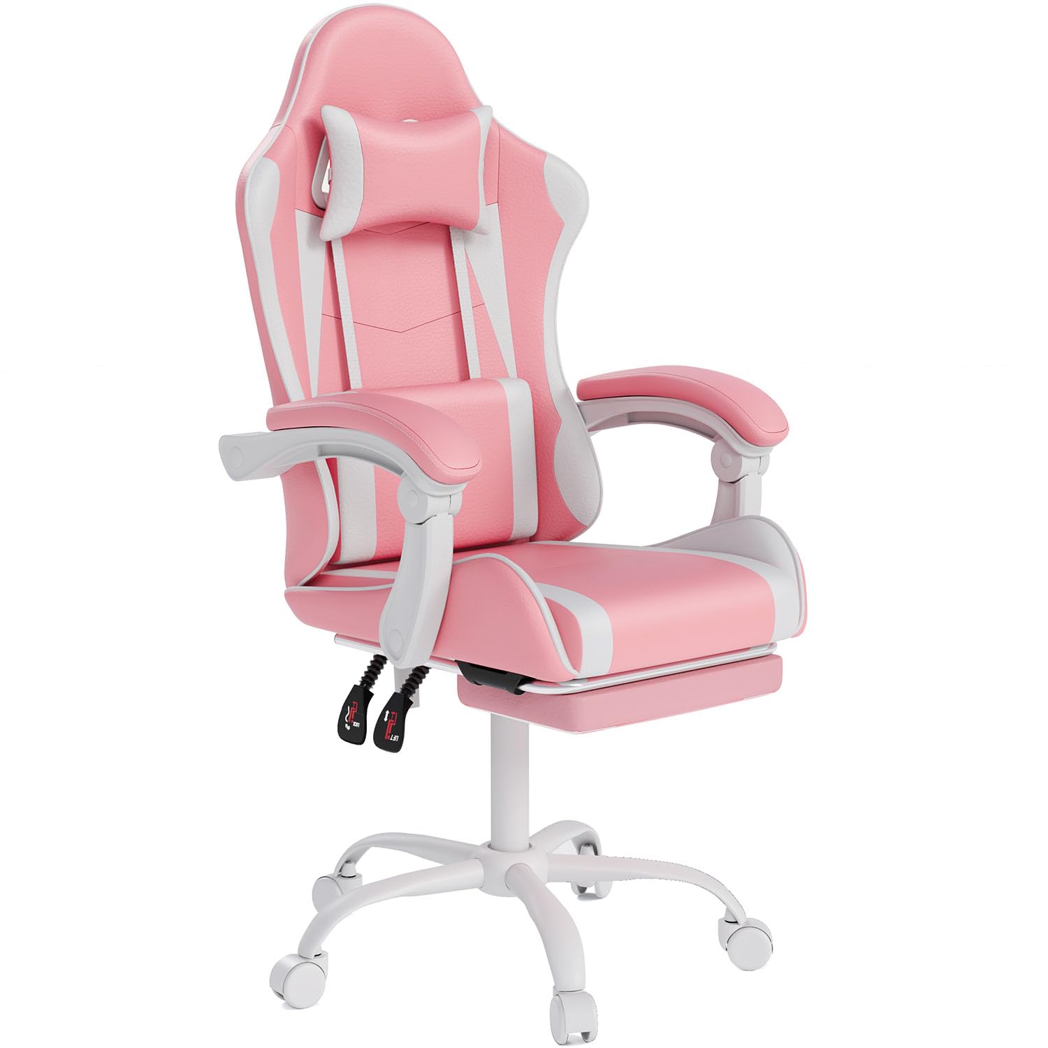 Gaming Chair with Headrest and Lumbar Support Ergonomic High Back Office Chair Racing Style Executive Computer Desk Chair