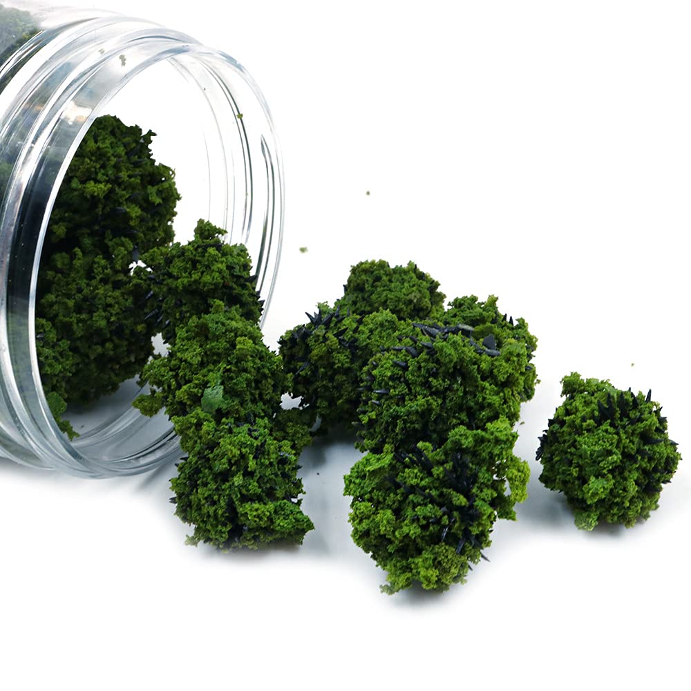40 PCS Cespugli di Alberi in Miniatura Gruppi di Vegetazione Arbusti Ferrovia Erba Artificiale per Il Modello di Treno Tavolo di Sabbia Terreno di Gioco