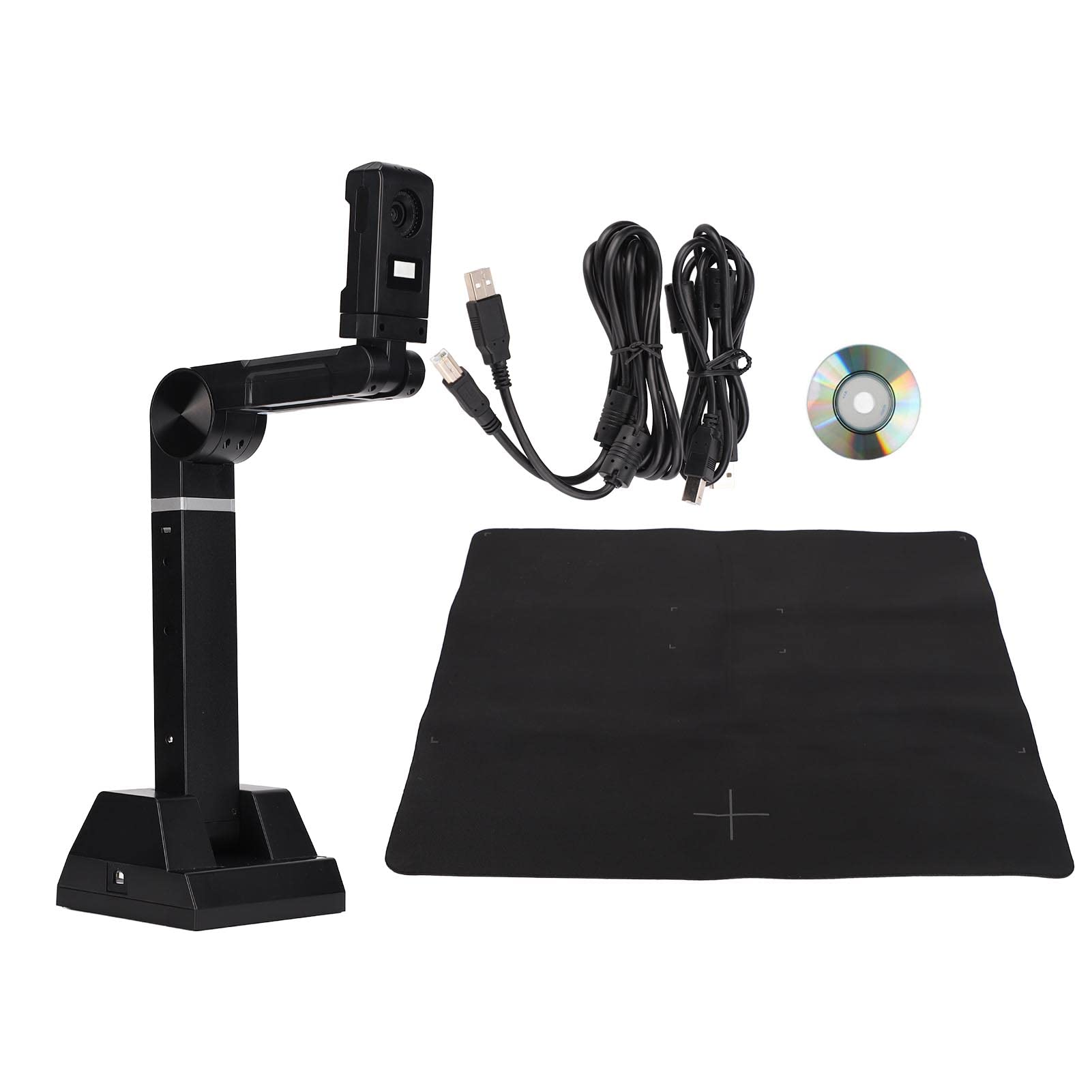 ASHATA Scanner per Fotocamera per Documenti, Scanner per Documenti Portatile da 8 MP con Riconoscimento Multilingua OCR, Scanner per Documenti Smart USB, per Insegnanti, Avvocati, Amministrazione