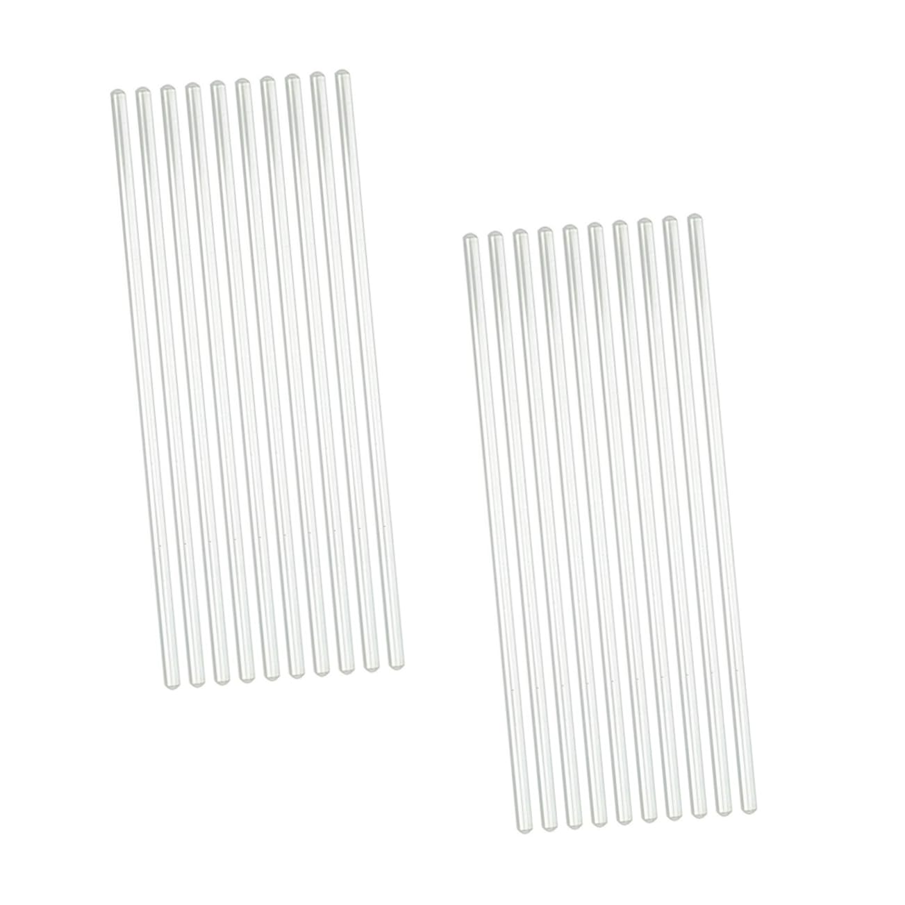 Garneck Mixing Tip Sourdough Stir Stick 20pcs High Borosilicate Glass Stir Rods Lab Tools for Drinks