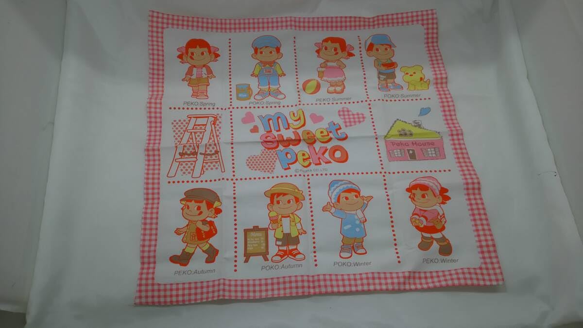 Amazon.co.jp: 菊水-9713 ペコちゃん バンダナ 4枚セット 不二家