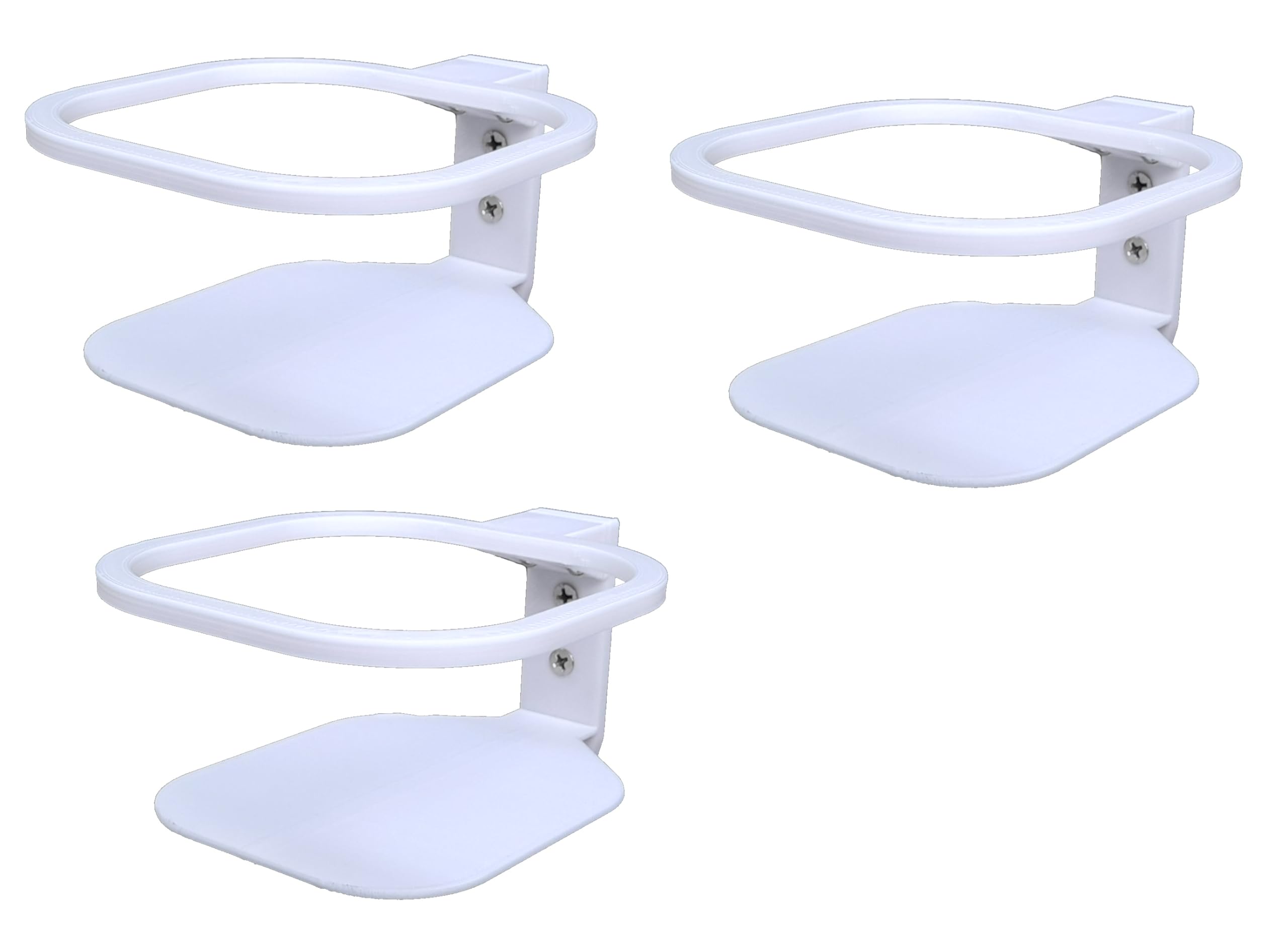 makerV Wall Mount Bracket for Tp-Link Deco M4/ Deco E4, Wall Stand/Holder for Tp-Link Deco M4/ Deco E4 Mesh WiFi Router: Plastic: Screw Mount: Pack of 3