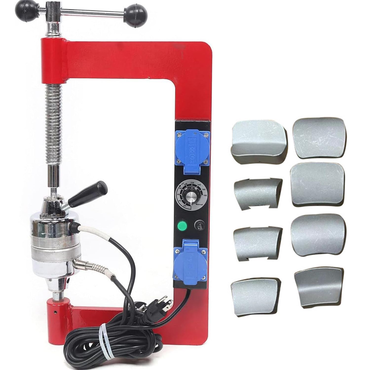 Kit de Herramientas de máquina de reparación de neumáticos | Vulcanizador automático,con 8 moldes para neumáticos de automóviles pequeños