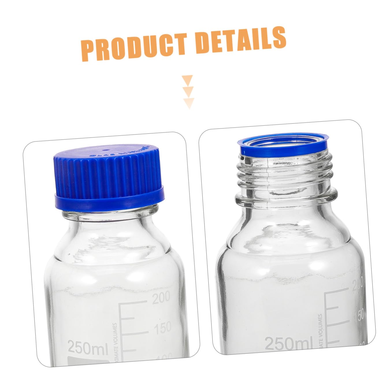 iplusmile 4stücke Reagenzflasche Glas Mit Schraubverschluss Graduiert Leere Flaschen Zur Aufbewahrung Für Flüssigkeiten Proben Und Reagenzien Aus Glas Und Kunststoff Für Labor Haus Hobby