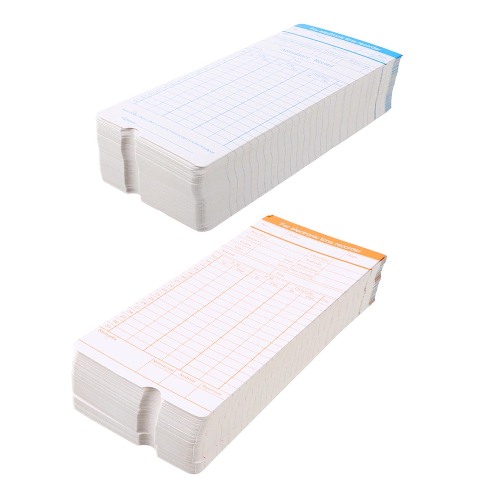 200 Feuilles Cartes de Pointage Papier en Carton pour Bureau