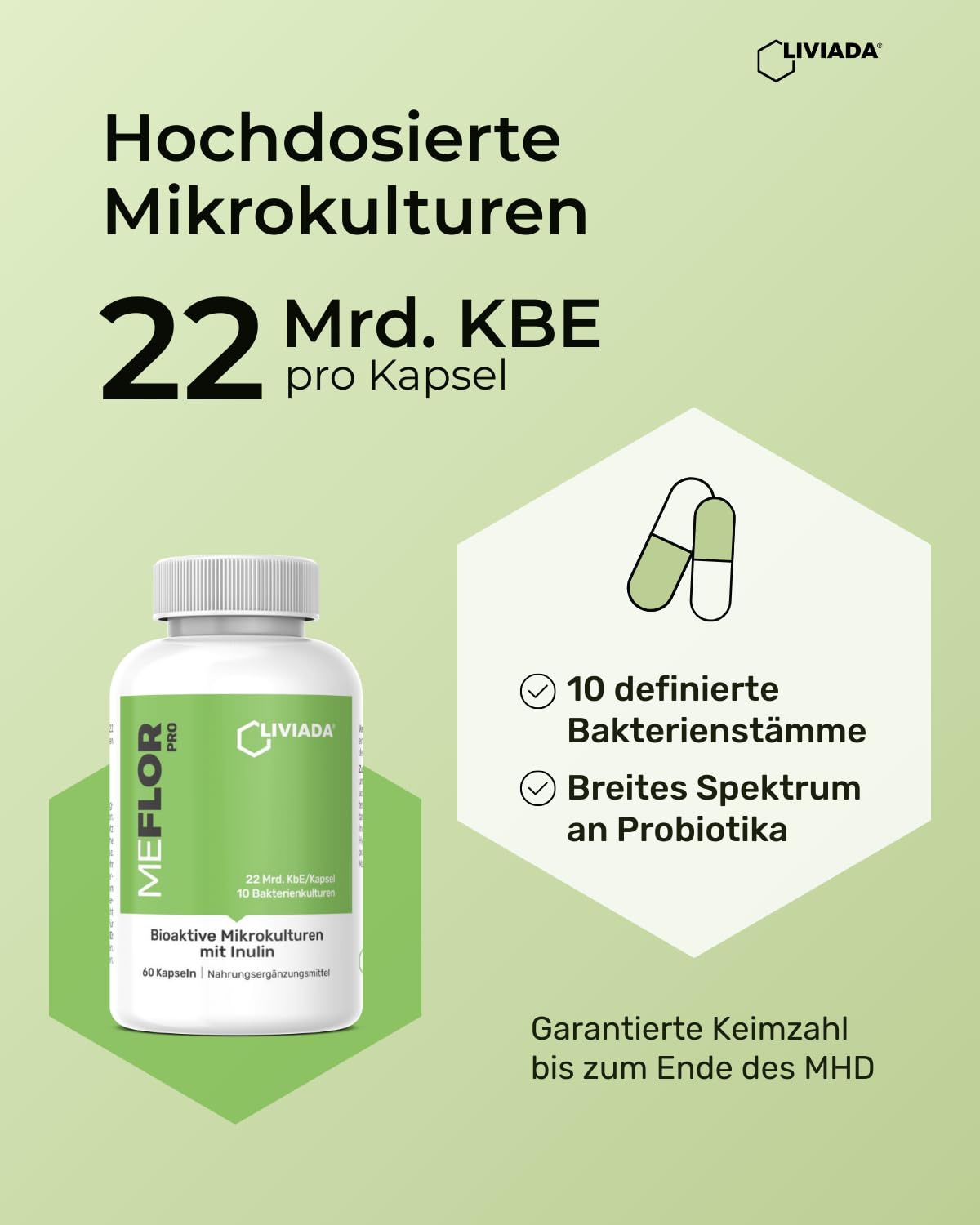 MEFLOR PRO Probiotikum, 60 Kapseln