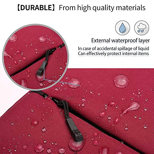 Image of MOCA 360 Protection 10.5-11 Inch Tablet Sleeve Case Bag for iPad 10.2'' /Ipad Air 4 10.9 Inch /Ipad Pro / 9.7 inch Ipad, Surface Go /Surface Pro, Galaxy Tab 10.5 /Xiaomi Pad 5 (9.7-11 Inch, Wine-Red)