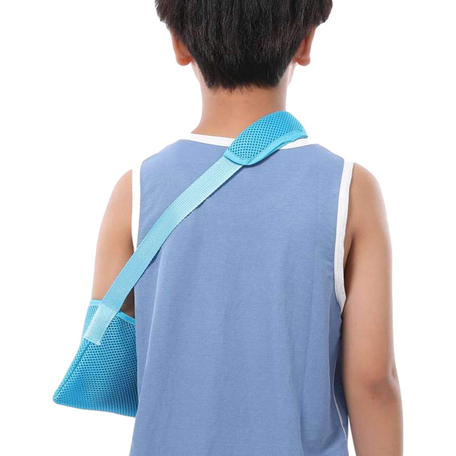 Cabestrillo para niños, cabestrillo para niños de calidad de grado médico con correa ajustable, cabestrillo para brazo izquierdo y derecho para hombro, codo, lesiones en la muñeca, niños (ni