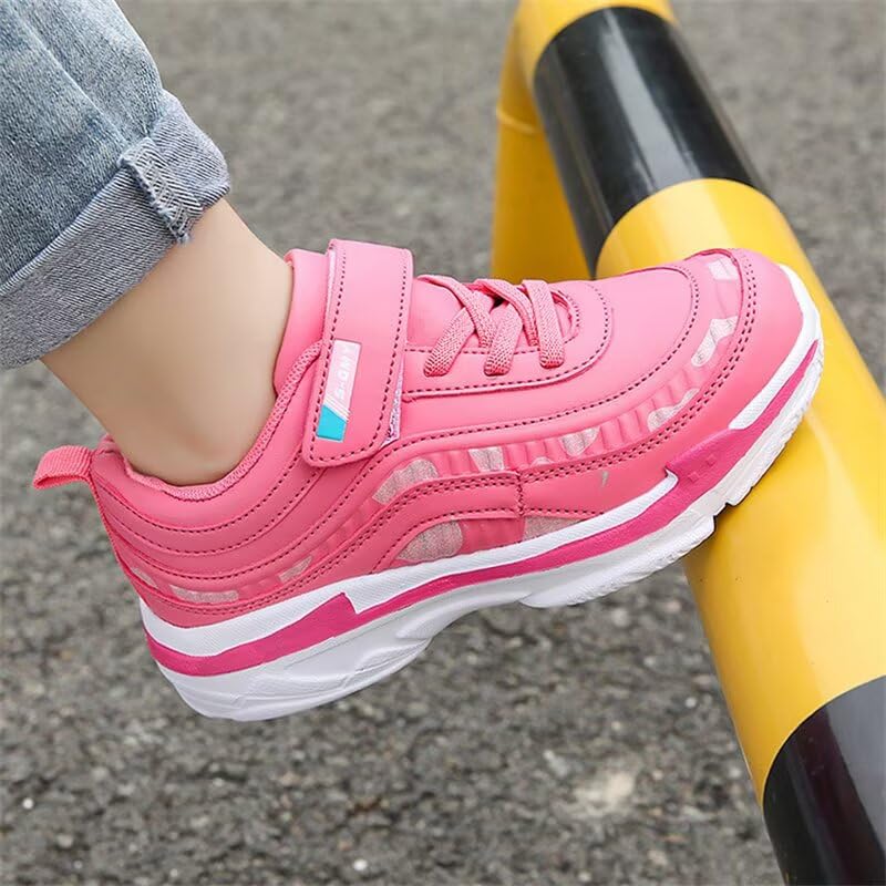 Kid Girls Water Resistant Synthetic Leather Casual Sneakers for Outdoor Sport Running Walking School3