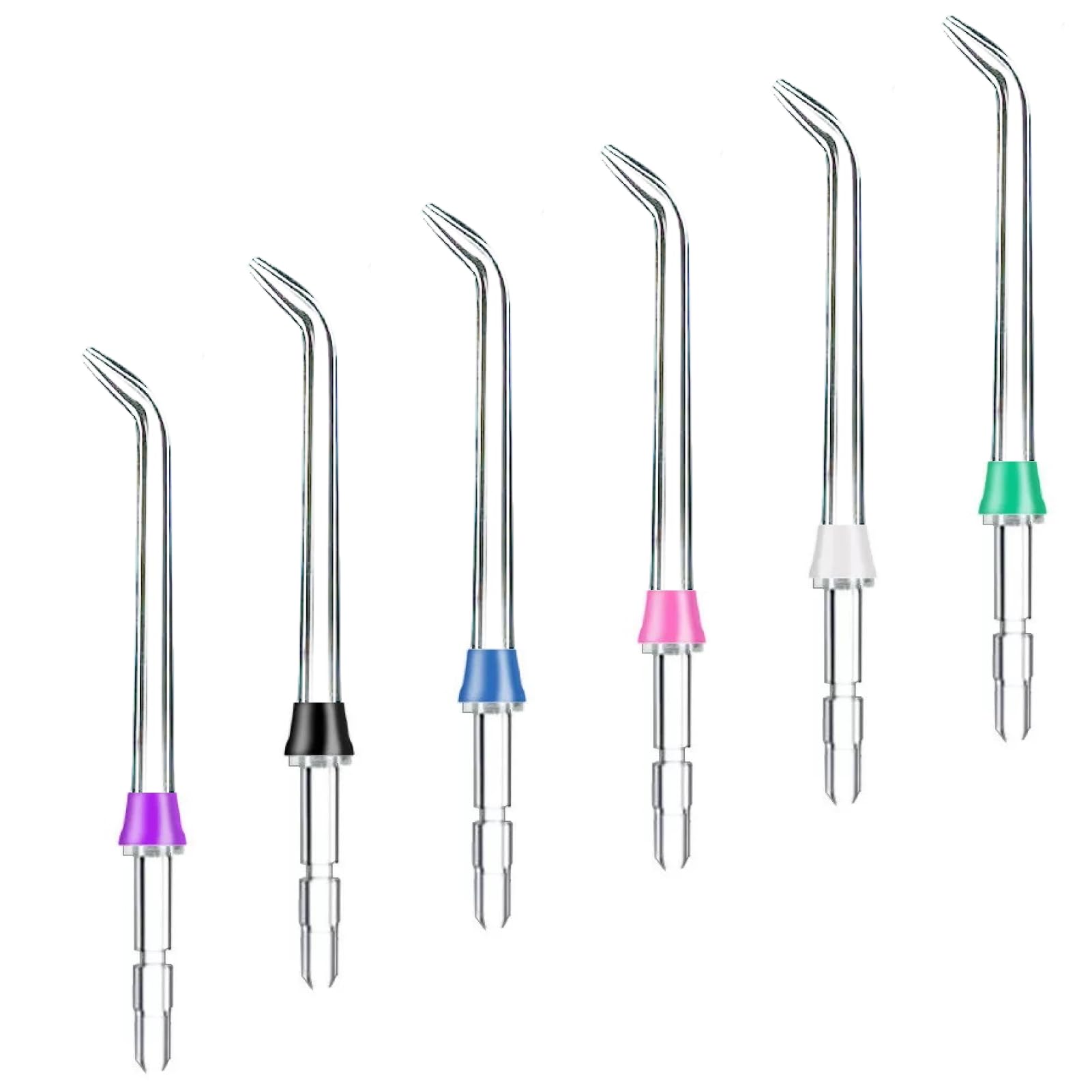 6pcs Spare Nozzle High Pressure Dental Jet for Waterpik, Nozzle Dental Appliance Compatible With Waterpik Water Flosser Wf02/03ec Wp-100/108/112/250ec Wp-450/462/560/562ec Wp-563/565/660/60