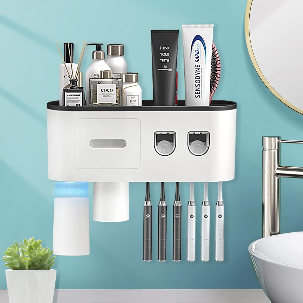 2 Automatic Toothpaste Dispensers, BHeadCat Toothbrush
