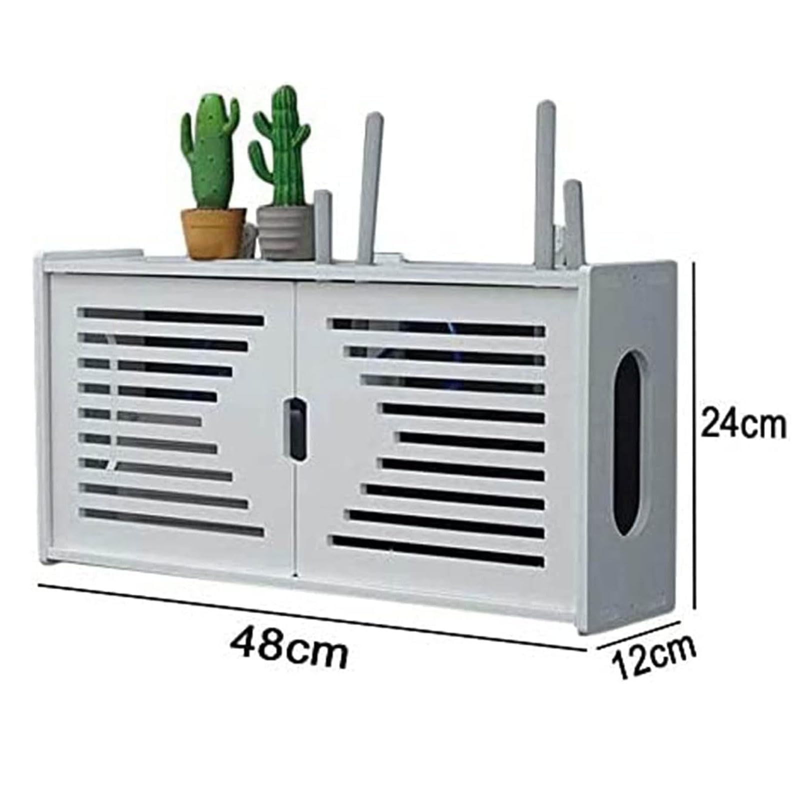 Supports de Stockage de routeur WiFi étagère Murale pour routeur sans Fil salon pour support de routeur, Lecteur DVD, consoles de Jeux, boîtier TV