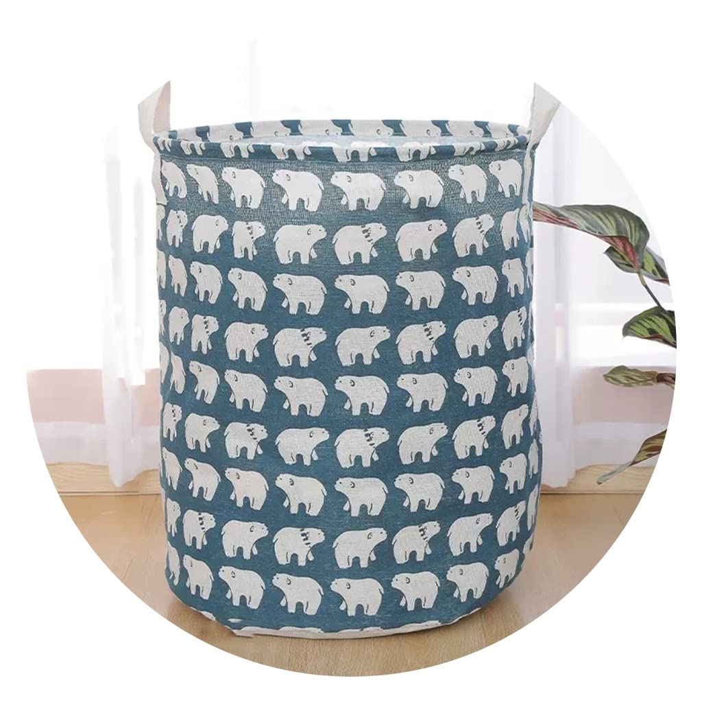 سلة غسيل متسخة سلة تخزين منزلية سلة غسيل قابلة للطي سلة تخزين سلة غسيل من الكتان (Color : J, Size : 43 * 33cm)