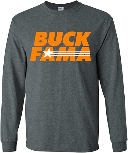 Miniatura 9 de Camiseta de Tennessee para hombre, divertida Buck FAMA, color naranja y blanco, camiseta de manga larga de fútbol TN