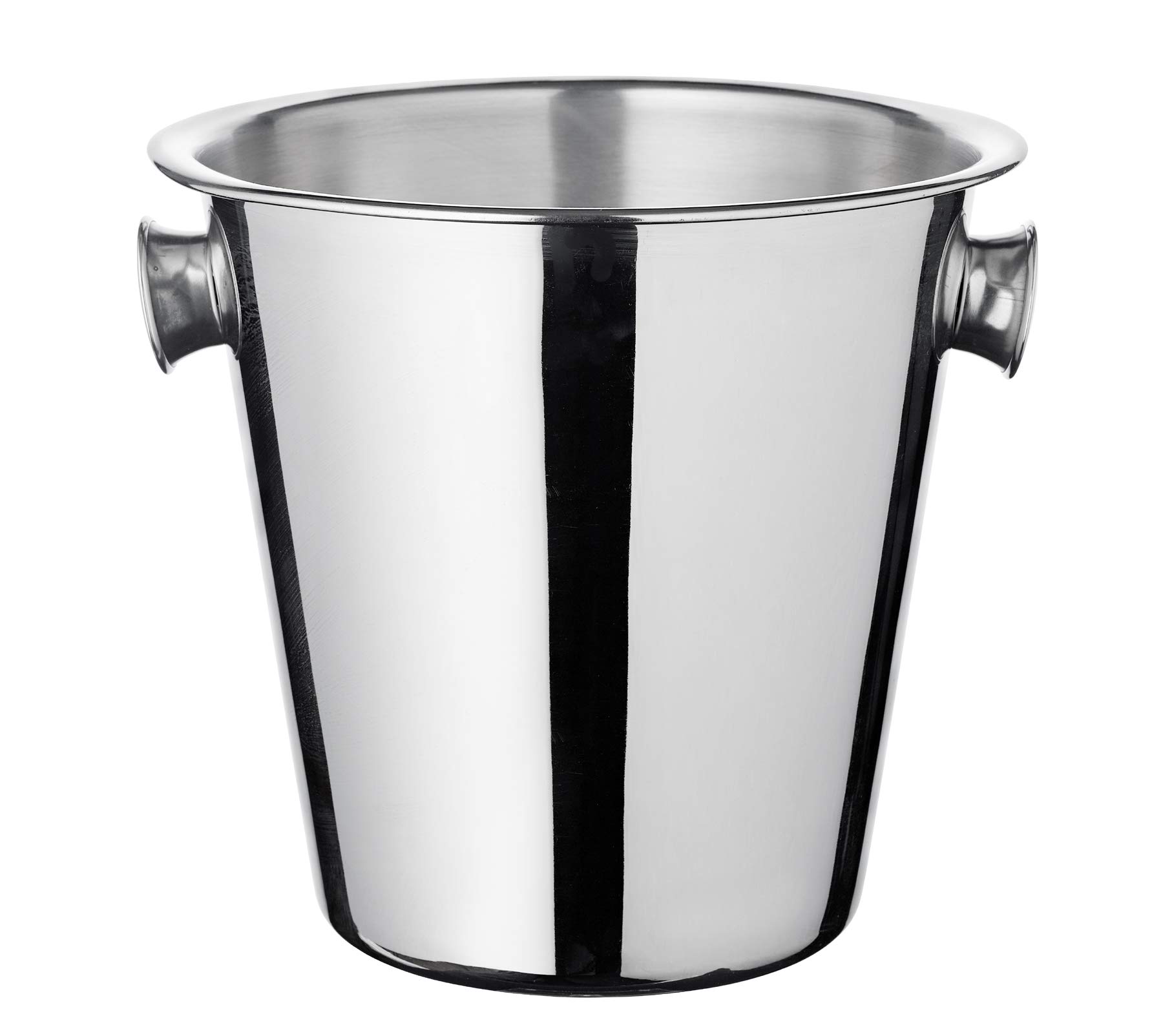 EDZARD Set da 2 Secchiello per champagne Cara (Ø 40 cm, H 21 cm), acciaio inox martellato, per 5 bottiglie – secchiello per spumante grande, secchiello per bottiglie, secchiello per vino