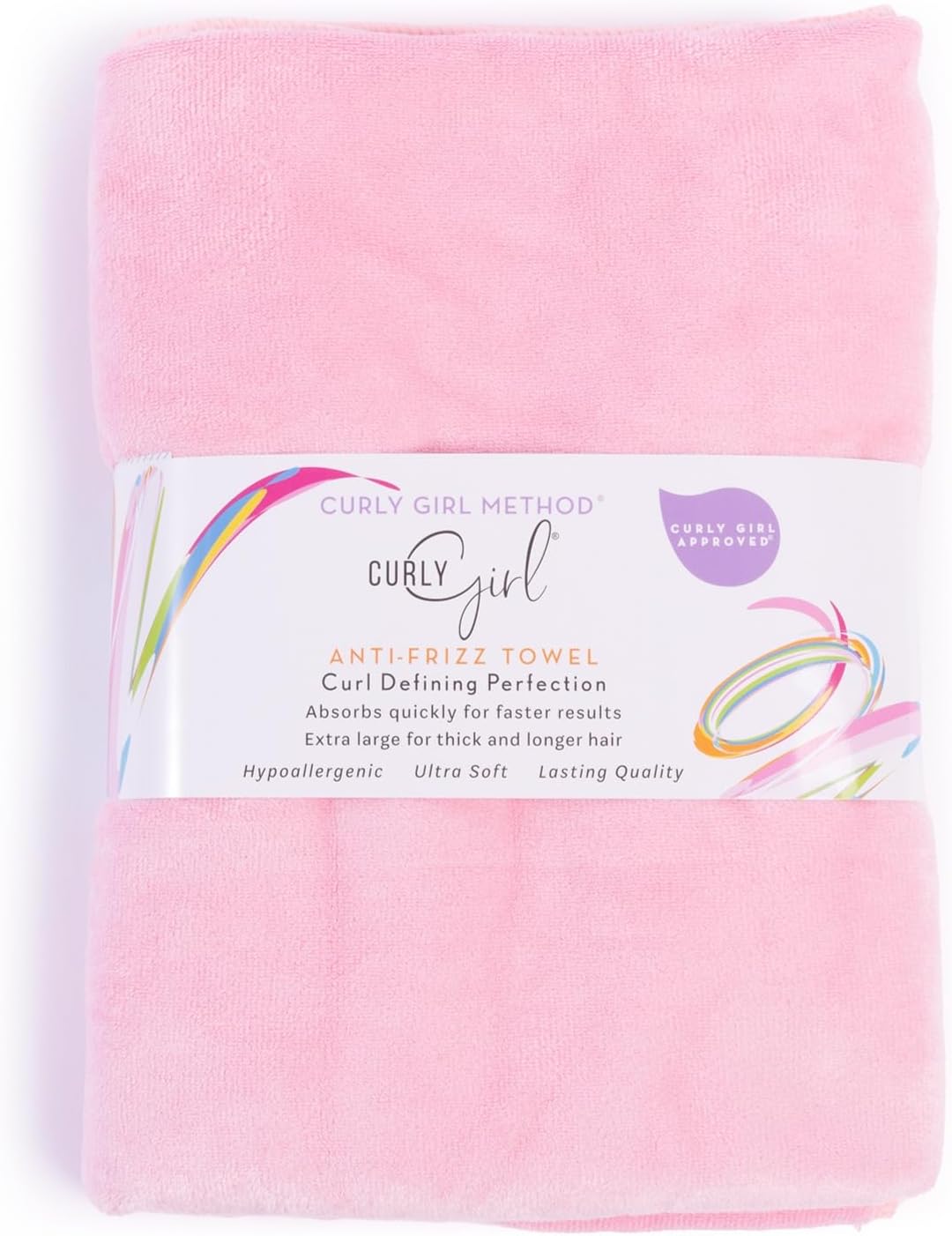 Towel for Women with Curls, Anti-Frizz, Absorbent, Fast Drying, Curly Hair, Microfiber Hair Drying Towel for Curls