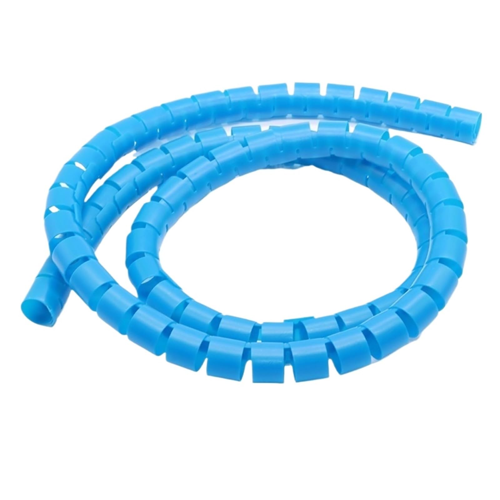 Spirale Cavi Elettrici 1M 2M 5M Organizzatore di linea Tubo a spirale avvolgimento protezione del filo colorato Manicotto for cavo Nero Finitura for ufficio(Blue,22mm,5 Meters)