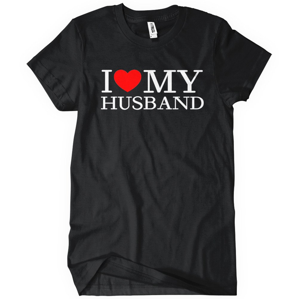 New I Heart My Husband T-Shirt Funny Adult Womens Cotton Tee Sizes S-2XL