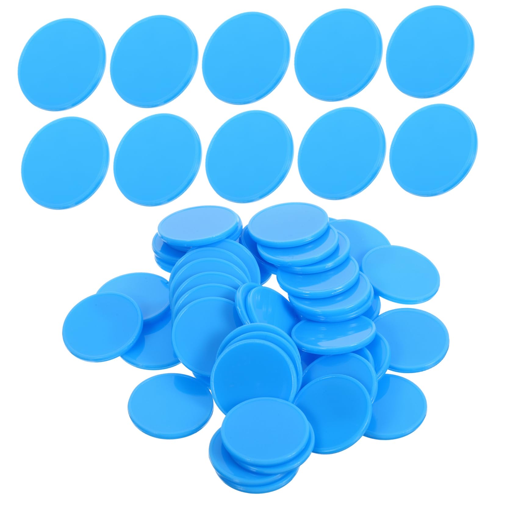 Garneck Counting Chips for Boys and Girls Pcs Blank Poker Chips Learning Game Markers Abs Material Non-Bendable Parties