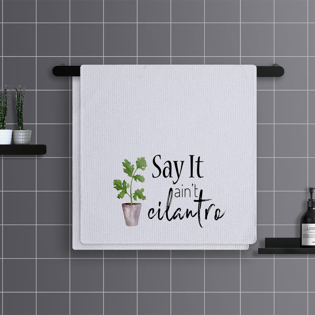 Trapos Cocina Hojas Verdes Y Elegantes Paños de Cocina Suaves y Absorbentes Paños Cocina Reutilizables Trapos de Cocina para Secar Toallas Lavable Toallas de Barra Juego de 4 (40x60cm)