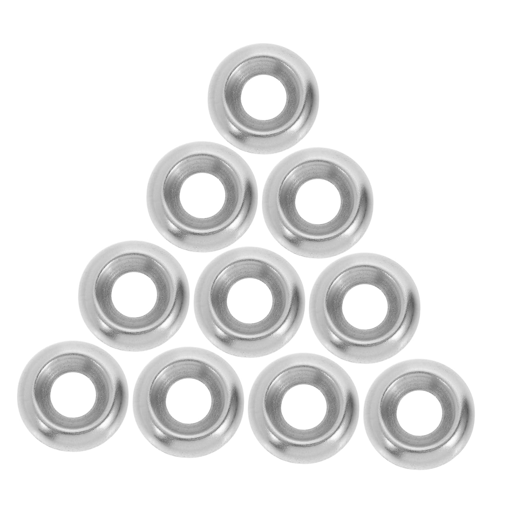 KICHOUSE Countersink Washers Assortment Kit 200pcs Stainless Steel Concave and Convex Flush Finish Flat Washers for Wood Projects