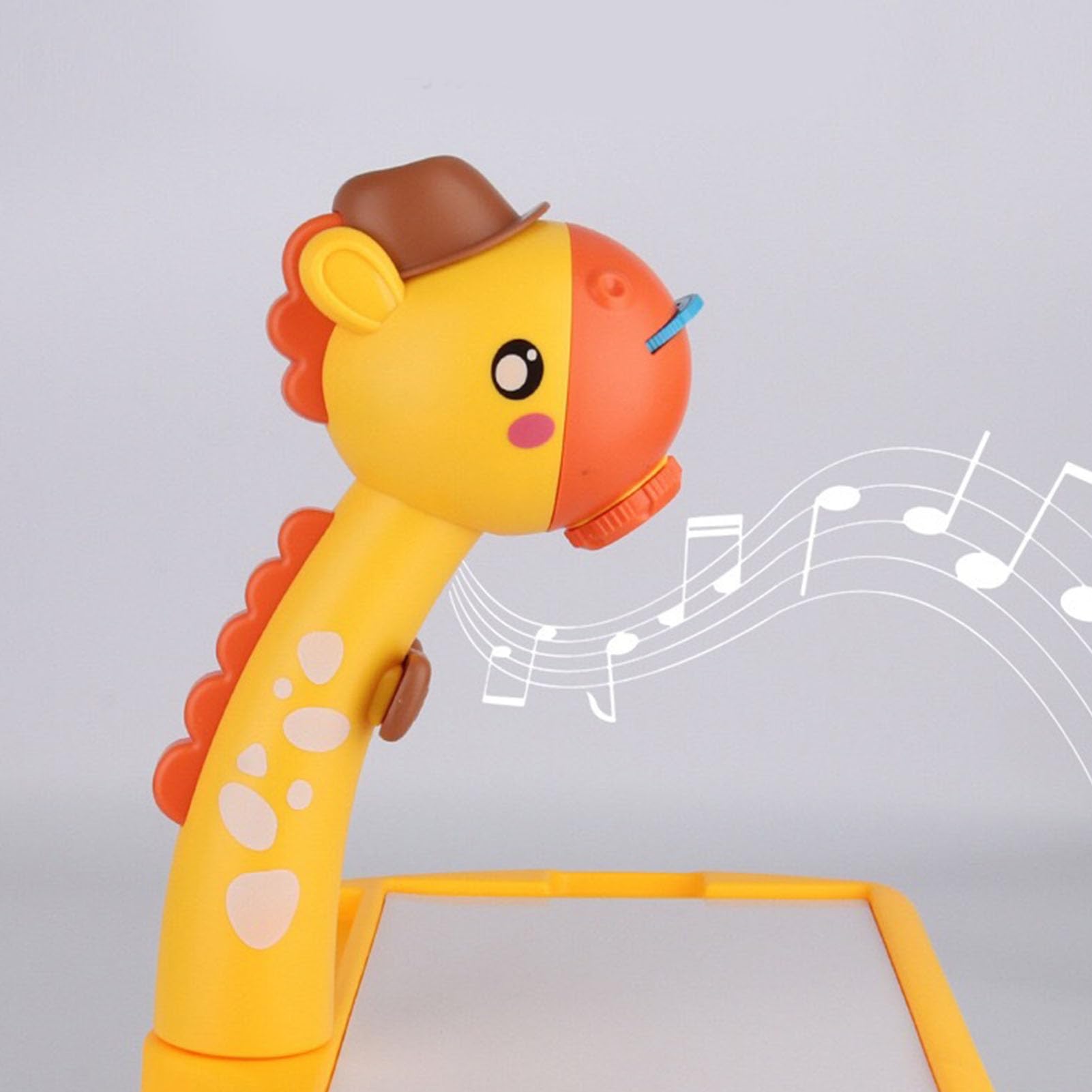 Tavolo da Disegno Colorato Proiezione Giocattolo con Illuminazione Musicale per Bambini, Tavolo da Disegno Regolabile per Disegnare Giraffa, 3 modalità, per Regalo di Compleanno per Bambini,