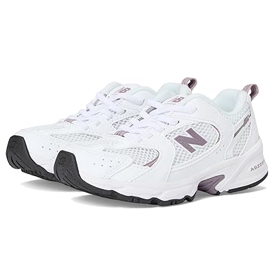 New Balance Kids 530 Bungee (Little Kid) Kids Shoes White/Dark Ice Wine