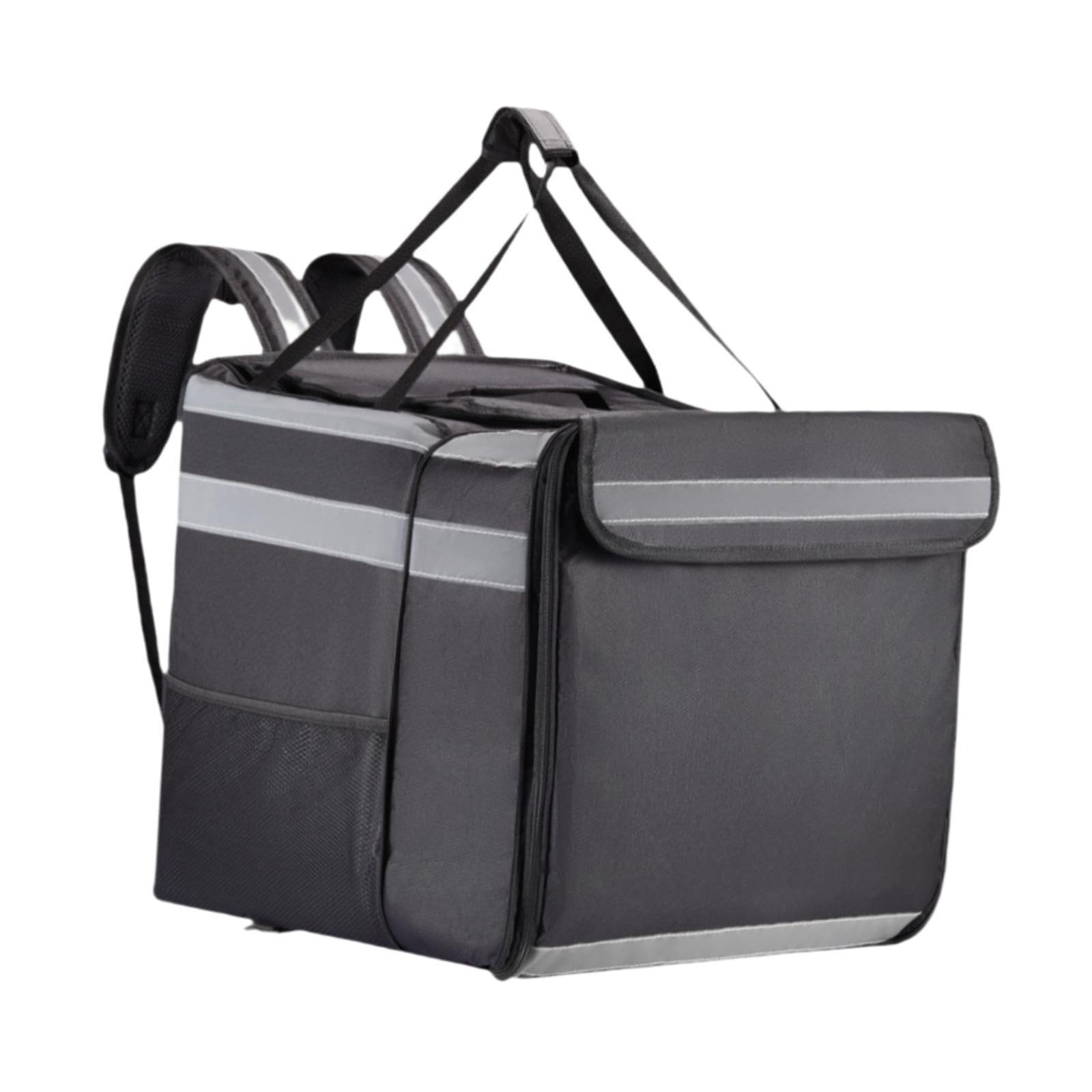 Ioensy Food Delivery Backpack Expandable Pizza Backpack for Carry Hot or Cold Food Large Capacity Thermal Delivery Bag for Outdoor