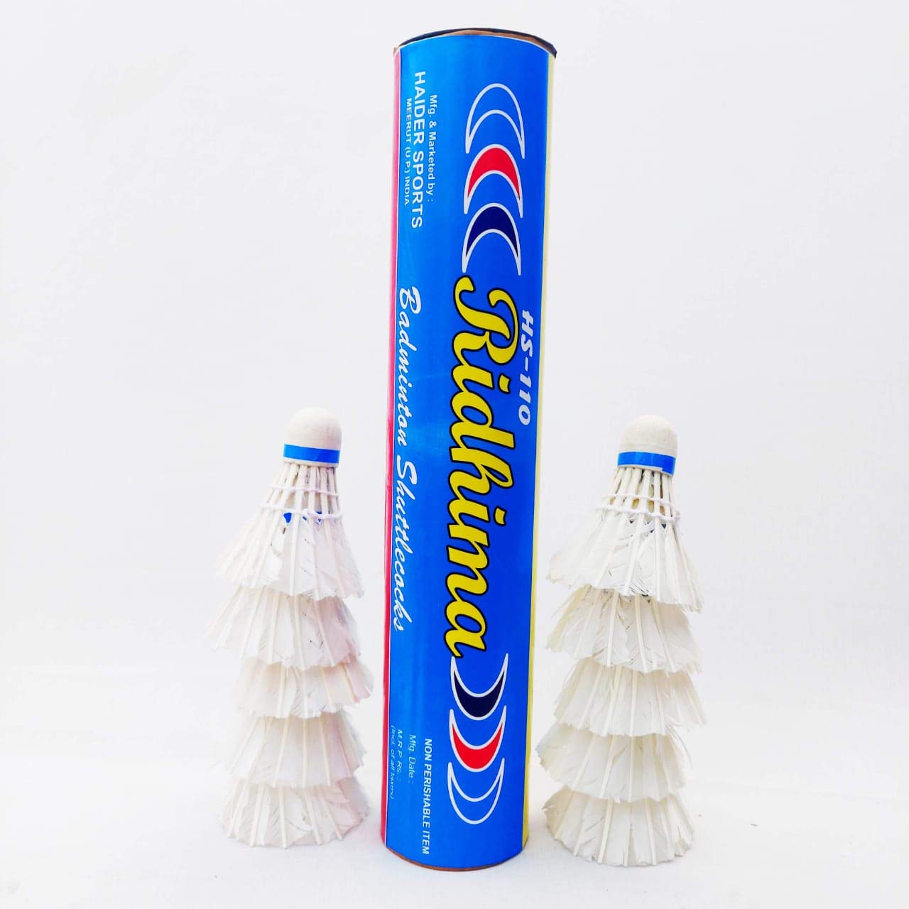 Ridhima HS10 Badminton Feather Shuttlecock (Natural White) Pack of 10 Units.-picture-37