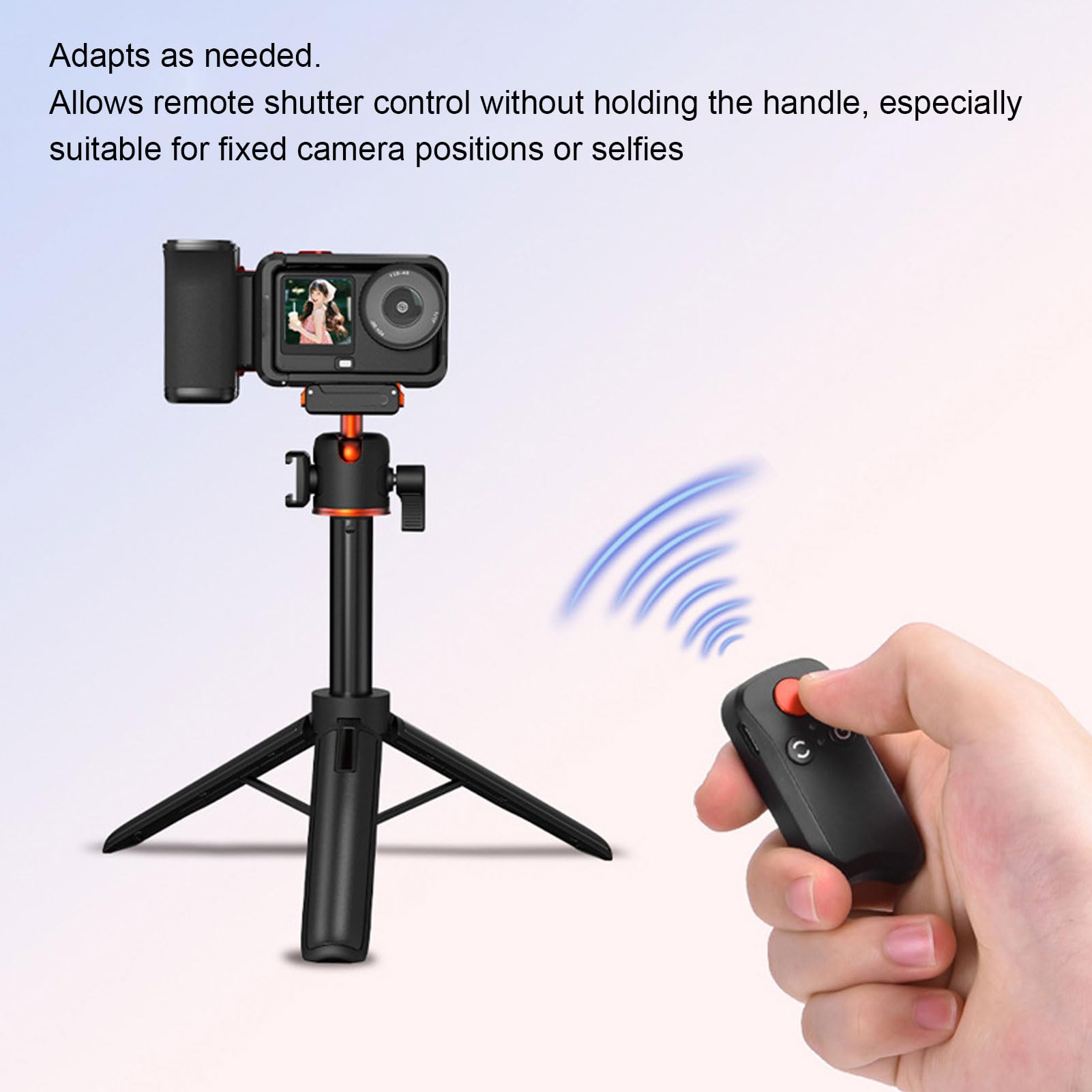 Impugnatura versatile per fotografia stradale per Action 3 4 5 Pro, Bluetooth a sgancio rapido, foro filettato da 1/4, batteria a lunga durata