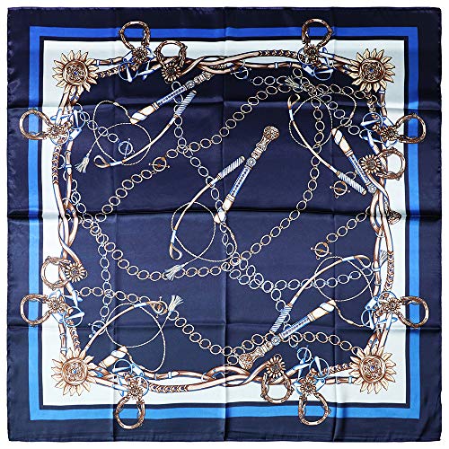 Image of Women's 35 inch Satin Square Silk Like Hair Scarves and Wraps Headscarf for Sleeping | Silk Feel Neckerchief, Hair Scarf, Fashion Bandana, Headscarf, Headband, Hair Wrap Sleeping, Daily Fashion Styling